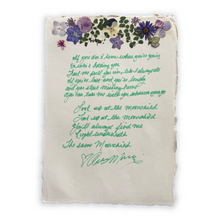 Load image into Gallery viewer, One-of-a-kind Handwritten Lyrics