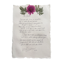 Load image into Gallery viewer, One-of-a-kind Handwritten Lyrics
